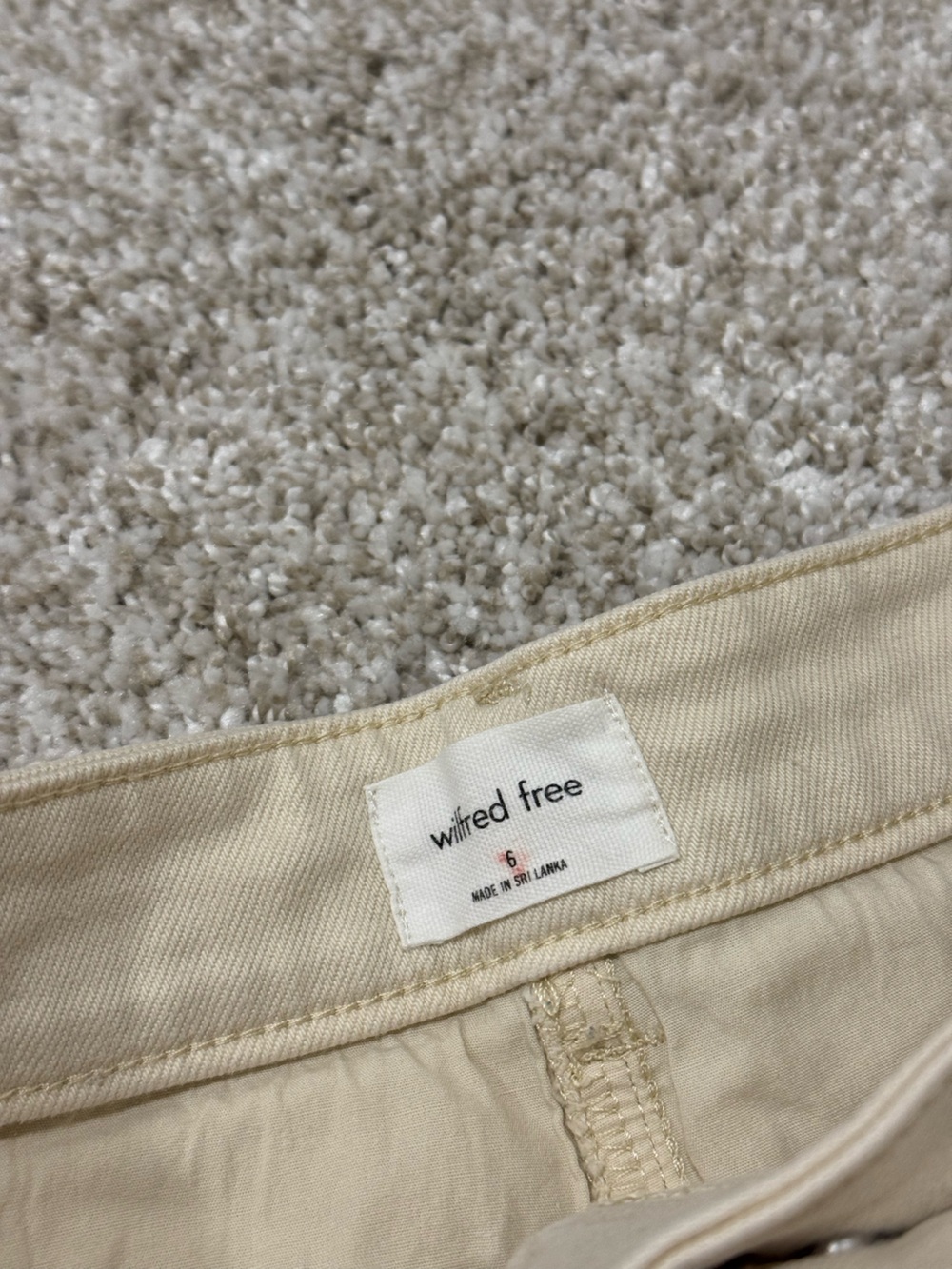Wilfred Cream Straight-Leg Pants - Picture 3 of 5
